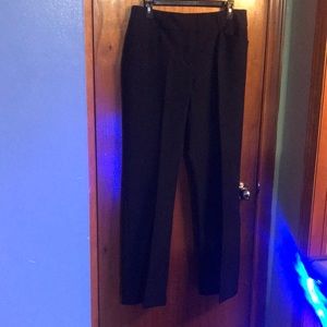 Black wide leg dress slacks. Size 6. Wore twice and put in cleaners.